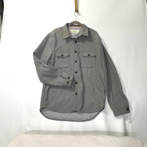 Normal Brand Mens Large Gray Button Down Shirt Jacket Clean, no flaws.